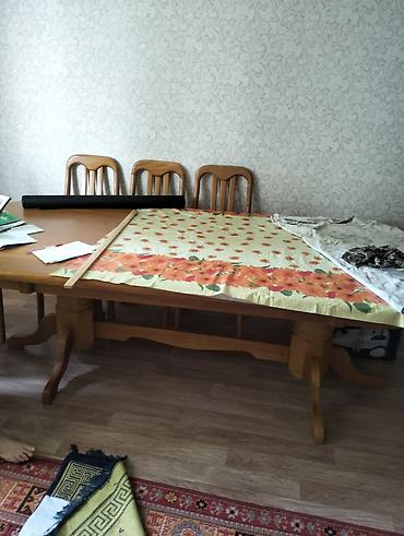 study table: Продаётся большой раздвижной обеденный стол из массива дерева — 2
