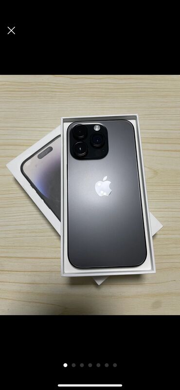 Apple iPhone: IPhone 14 Pro, Б/у, 256 ГБ, Черный, Кабель, Коробка, 91 %