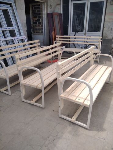 Bağ, çöl oturacaqları: Taxta yemək dəsti – müxtəlif modellər - Material: tam ağac (kənd — 17