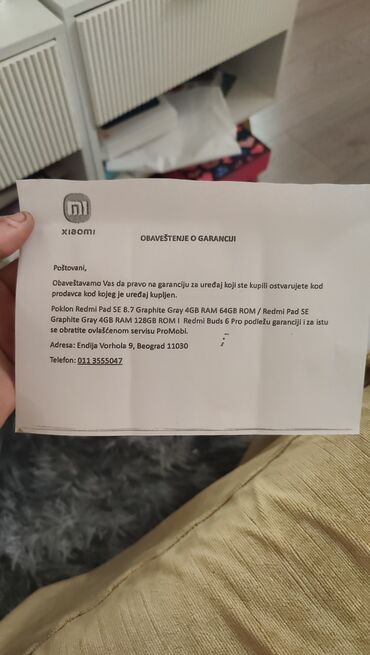 peci na struju cena: Na prodaju tablet Redmi Pad SE 8.7 u grafitno sivoj boji. Dolazi sa