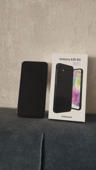 Samsung: Samsung Galaxy A35, Новый, 128 ГБ, цвет - Черный, eSIM, 1 SIM, 2 SIM