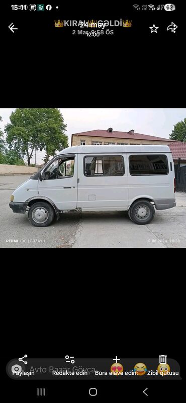 QAZ: GAZelle (GAZ) mikroavtobus – ağ rəng, yüksək damlı, iki tərəfdən — 2