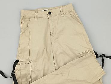 czarne cargo pull and bear: FB Sister, Spodnie cargo damskie, rozmiar S — 1