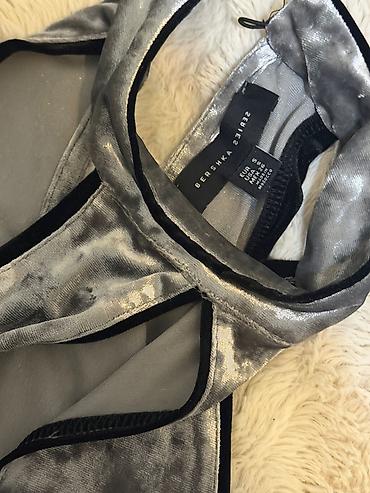 Bershka Boz Məxmər Yırtmaclı Libas – S Ölçü Brend: Bershka  Ölçü: S — 5