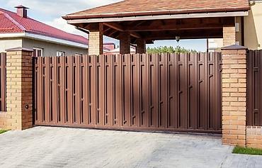 Откатные ворота: Откатные ворота под ключ - Тип: откатные (сдвижные) ворота на нижней — 4