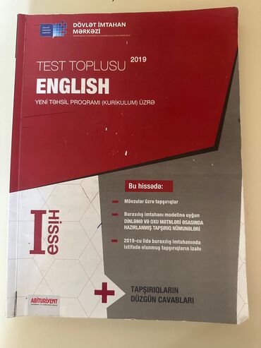 ingilis dili test toplusu 1 ci hisse yukle: İngilis dili dim test toplusu 2019cu il 1ci hissə yazığı cırığı