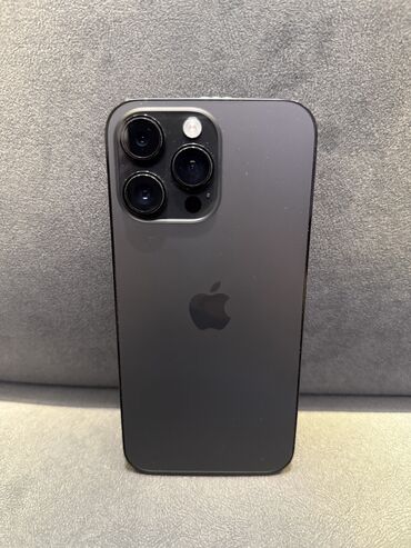 Apple iPhone: IPhone 14 Pro Max, Б/у, 128 ГБ, Space Gray, Защитное стекло, Чехол, Кабель, 87 %