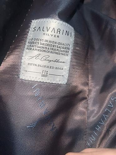 silver: Мужской классический костюм Salvarini Silver, черный носил 1 раз — 3
