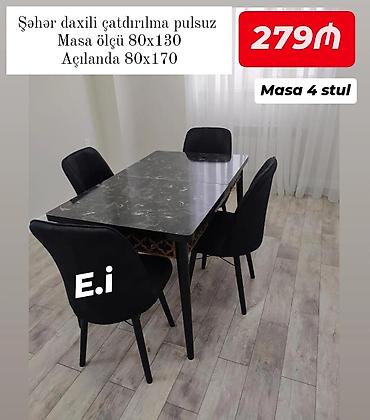 masaustu dest: Mətbəx və yemək otağı üçün müxtəlif masa dəstləri 1) Künc divanlı — 4