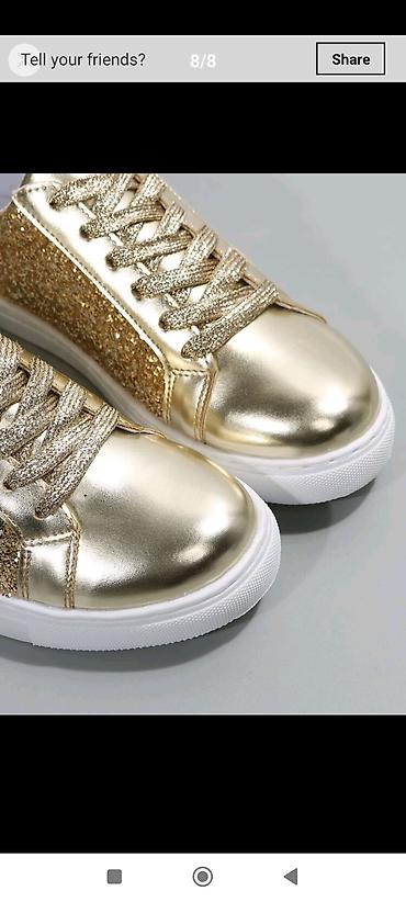 boks krasovkası: Ölçü: 39, rəng - Qızılı, Yeni — 5