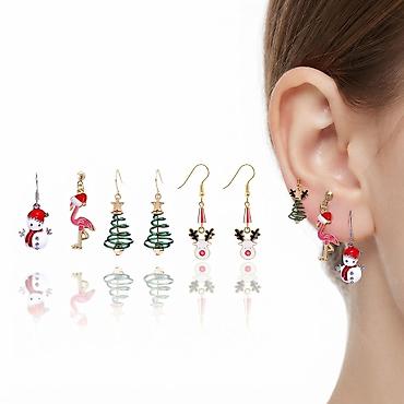 Серьги сөйкөлөр праздничные, НС У средняя высота 3.5 см. Такие