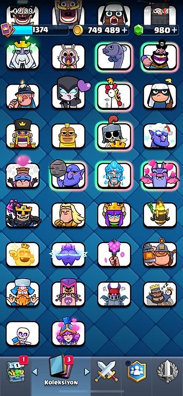 kohnə əsyalar: Clash Royale hesabı – uzunmüddətli aktiv profil - Xüsusi nişan: 10 — 4