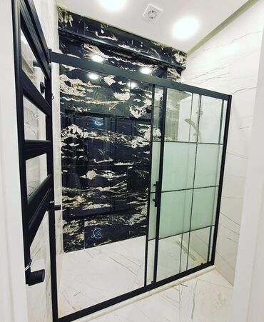 Duş kabinaları, arakəsmələr: Yeni Üstü açıq kabina, Düzbucaqlı, Pulsuz çatdırılma — 11