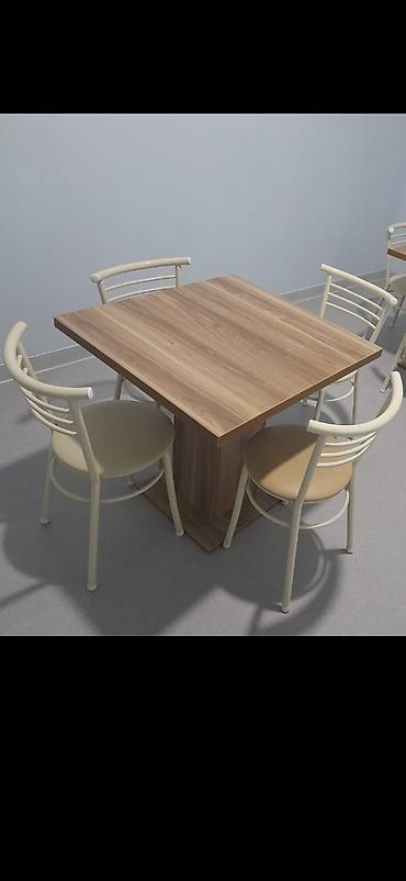 masa restoran: Stullar ilə, Kvadrat masa, 4 nəfər, Türkiyə — 3