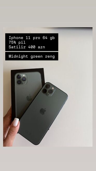 IPhone 11 Pro, 64 GB, Matte Midnight Green