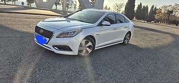 Hyundai: Hyundai Sonata Hybrid sedan - Kuzov: ağ rəng, 4 qapı, aerodinamik — 1