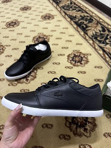 кроксы ботинки: Мужские кроссовки, 42.5, Lacoste, Новый, цвет - Черный — 1