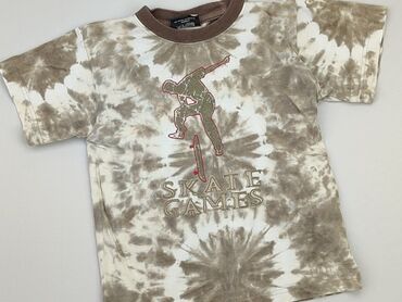 koszulka termoaktywna khaki: Koszulka, 5-6 lat, 110-116 cm, stan - Dobry