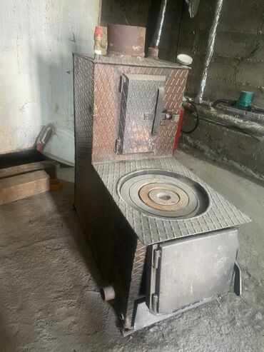 купить садовую тележку: Твердотопливная печь-камин с варочной поверхностью и водяным контуром