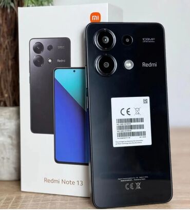 redmi note 14 pro 5g qiymeti: Redmi Note 13, 128 GB, rəng - Qara, Sənədlərlə