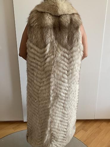 usta geyimi: Uzun xəz jilet - Model: Dizayner tərzində, maxi uzunluqda xəz jilet - — 2