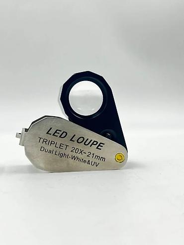 Lupa 20x21mm kabrolu LED Loupe Triplet 20X-21mm – UV və Ağ İşıqlı