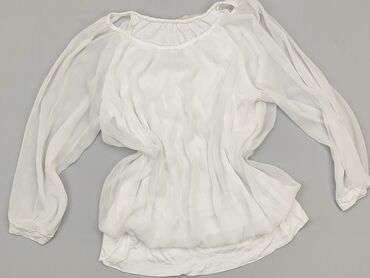 białe krotka bluzki z długim rekawem: Блуза жіноча, M, стан - Хороший