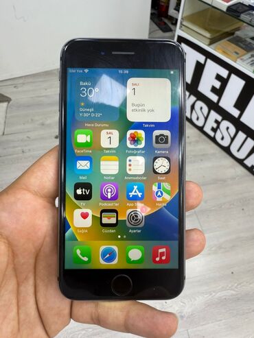 iphone 7 plus satış: IPhone 8, 64 GB, Black Titanium, Barmaq izi, Face ID