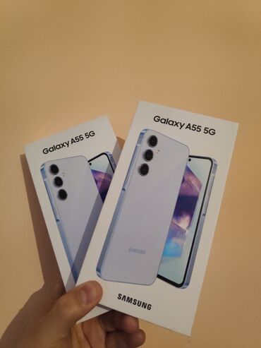 галакси а55: Samsung Galaxy A55, Новый, 256 ГБ, цвет - Голубой, В рассрочку, 2 SIM