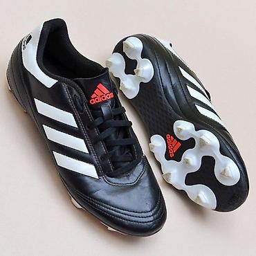 Футбольные бутсы Adidas (классическая серия, черные с белыми тремя