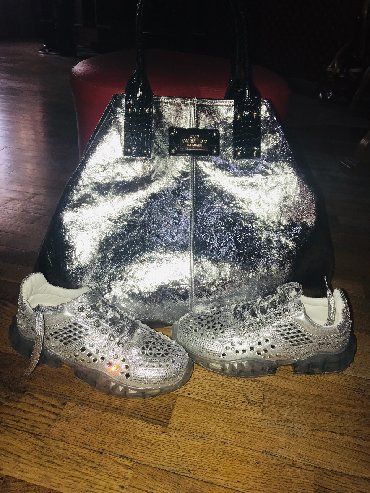 Women's Sneakers and athletic shoes: Ölçü: 37, rəng - Gümüşü, Yeni — 23