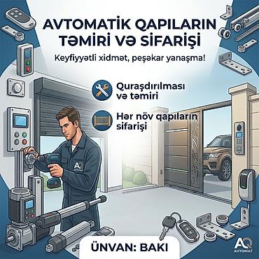 Avtomatik qapıların təmiri və sifarişi – Bakı Xidmətlər: - Avtomatik