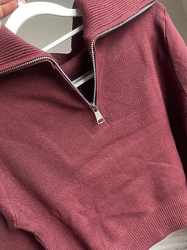 свитер полузамок: Полувер/свитшот с высоким воротником на молнии (half-zip) - — 5