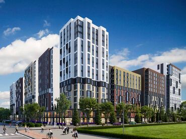 нова сити жк: 1 комната, 37 м², Элитка, 9 этаж, ПСО (под самоотделку)