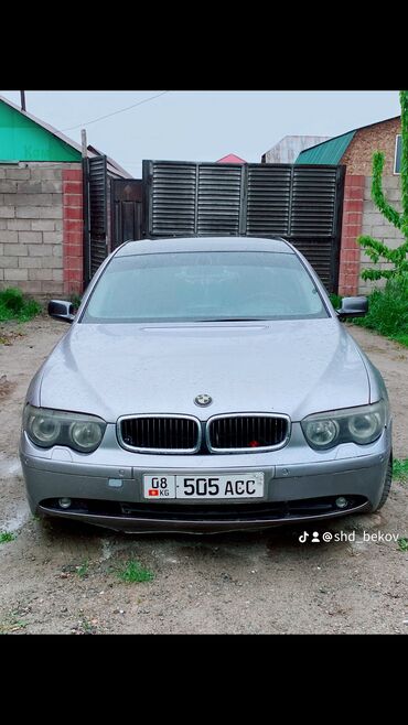 BMW 7 series: 2002 г., 4.4 л, Автомат, Бензин, Седан