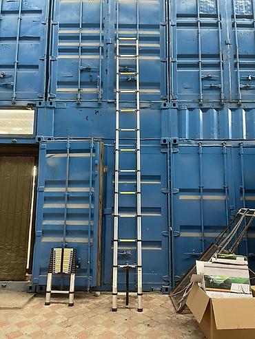 Телескопические стремянки: Телескопическая стремянка, Высота: 4–5 м, Новый, Материал: Алюминий — 7