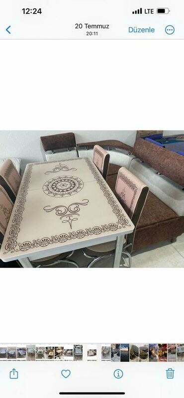 Divan və masa dəstləri: 🇹🇷Türk istehsalı Möhtəşəm ✨✨ Kuxna üçün stol stul dəsti 2 stul 1 — 7