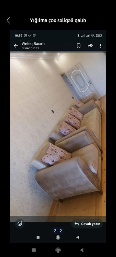 диван французская раскладушка: Divan, 2 kreslo, Bazalı, Açılmayan