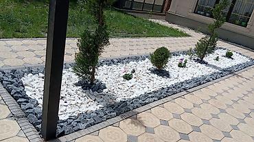Майда таш: Декоративный белый камень (щебень/галька) для ландшафтного дизайна и — 3