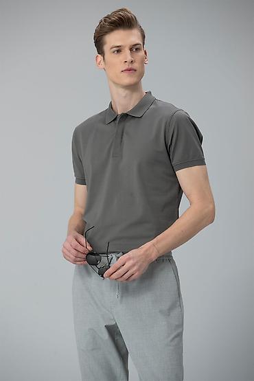 lufian: Polo köynək, S, rəng - Boz — 3