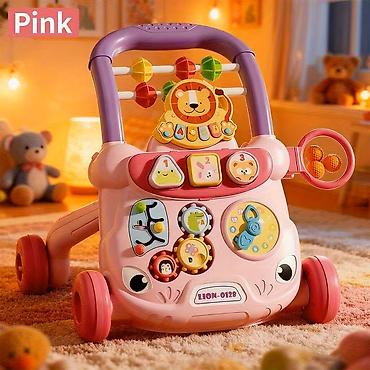 Guralice za bebe: Guralica za bebe Lav NOVO - ROZE ili PLAVA Guralica hodalica za bebe — 3