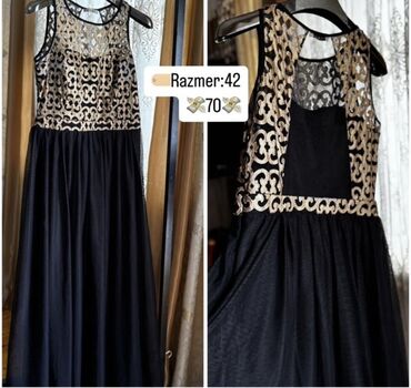 Ziyafət donları: Zərif ziyafət donları kolleksiyası - Kobalt-mavi uzun don: dərin — 3