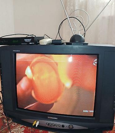 ТВ и видео: 55 azn Samsunq tv orjinal aparati,antenasi 2 eded pultlari ustunde — 2