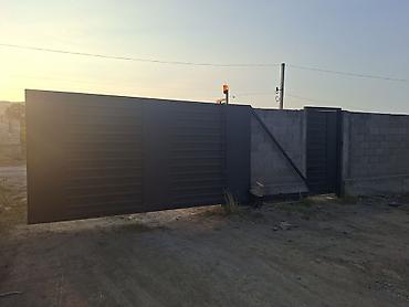 Откатные ворота с калиткой и автоматикой - Тип: откатные ворота из