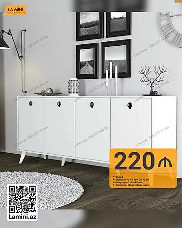 Komodlar: Məhsul: Komod Təsvir: - Minimalist dizaynlı, 4 qapılı komod - Rəng — 1