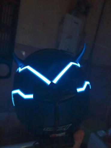 moto aranda: LED işıqlı motosiklet dəbilqəsi – SWAY tam üzlü model - Korpus — 2