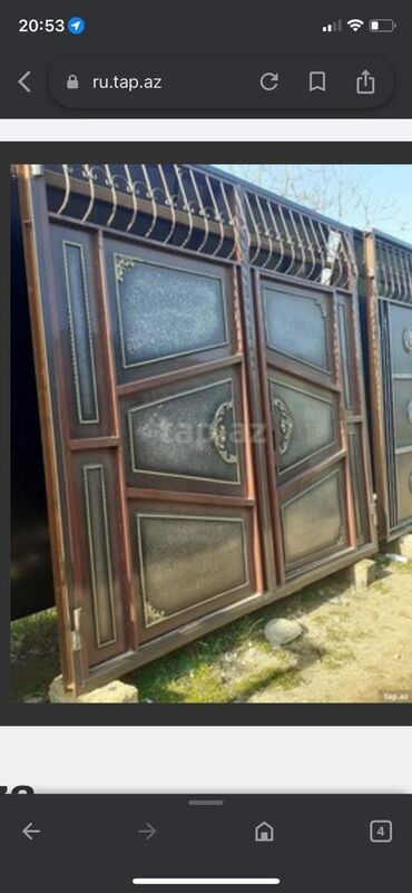 Həyət darvazaları: Darvazalar Yenidir Sifariş Qebul Olunur.Eni-3 Hündürlüyü-2.60 -da lalafo.az — 26 Həyət darvazaları: Darvazalar Yenidir Sifariş Qebul Olunur.Eni-3 Hündürlüyü-2.60 — 26