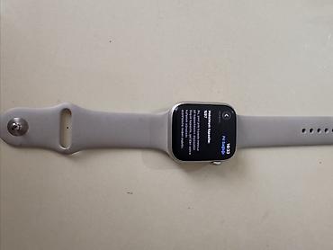 Aksesuarlar: Apple Watch Series 9 (45mm, Starlight/Silver) Çox səliqəli istifadə — 1