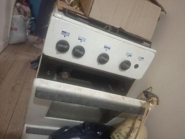 Газовая плита с духовкой, напольная, компактная. Особенности: - 4 at lalafo.kg Газовая плита с духовкой, напольная, компактная. Особенности: - 4