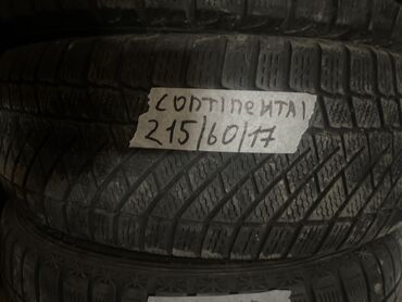 шина 215 60 r17: Шиналар 215 / 60 / R 17, Кыш, Колдонулган, 1 даана, Жеңил унаалар, Германия, Continental